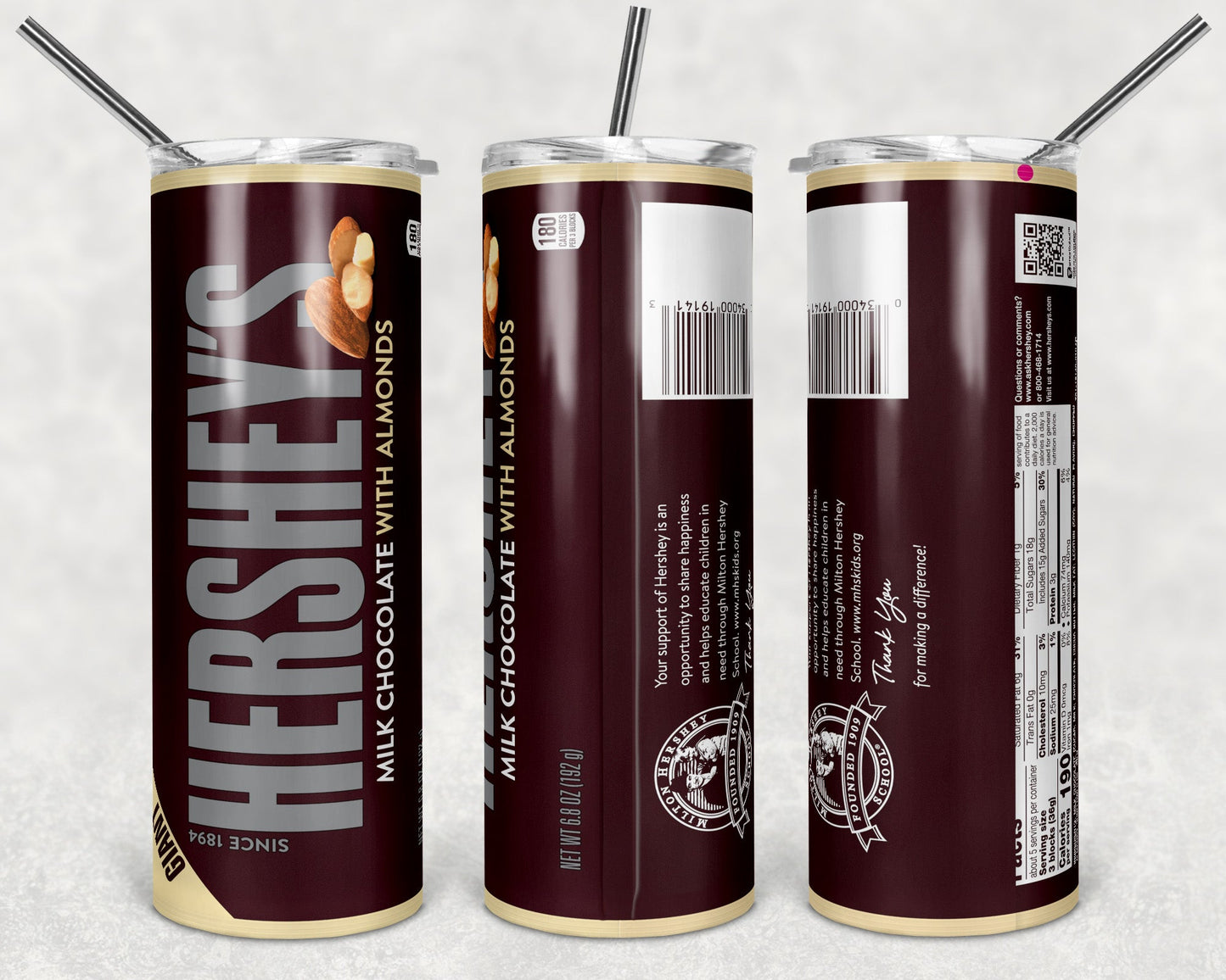 Milk chocolate with almonds SNK | Sublimation transfer