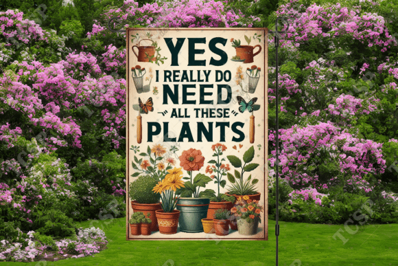 Plants | Garden flag sublimation transfer