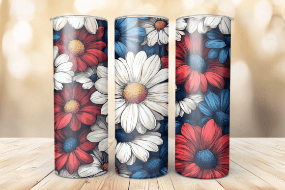 RWB flowers | Sublimation transfer