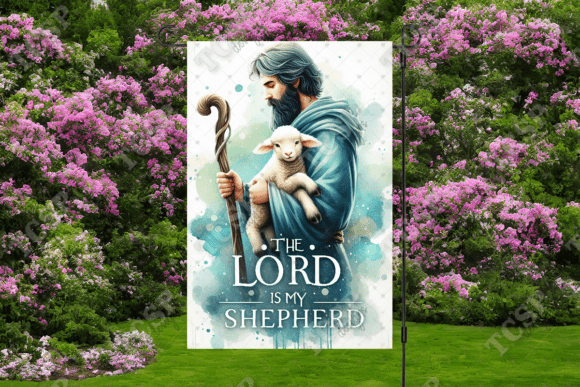 The Lord | Garden flag sublimation transfer
