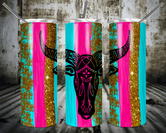 Bull + brush strokes | Sublimation transfer