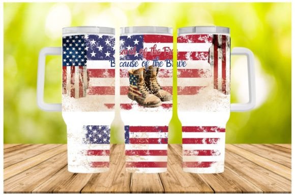 Boots + flag | 40oz transfer