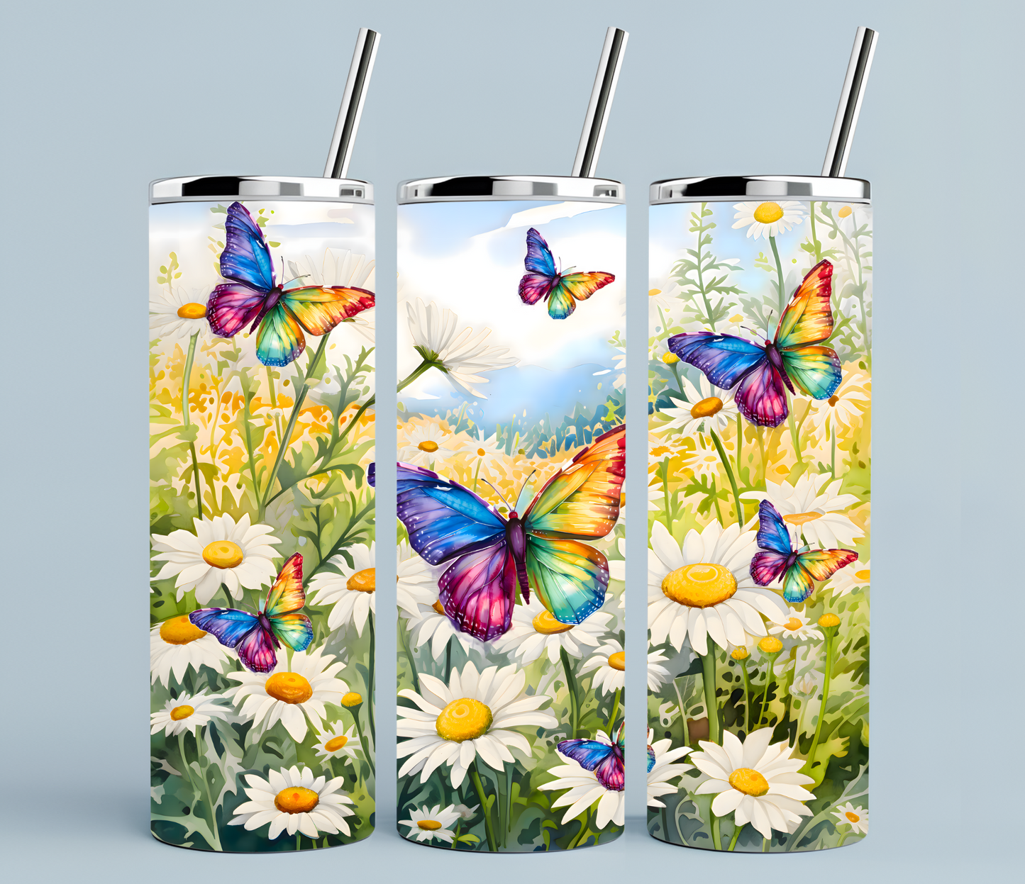 Flowers + butterflies | Sublimation transfer