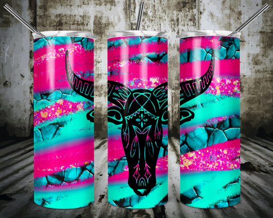 Bull + brush strokes | Sublimation transfer