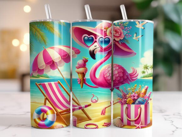 Summer flamingo | Sublimation transfer
