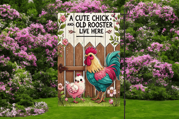 Cute chick | Garden flag sublimation transfer