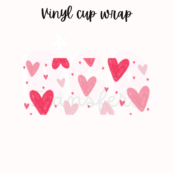Hearts | 16oz glass can