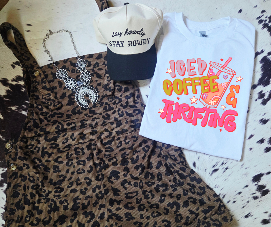 Iced coffee & thrifting | Sublimation transfer DCL