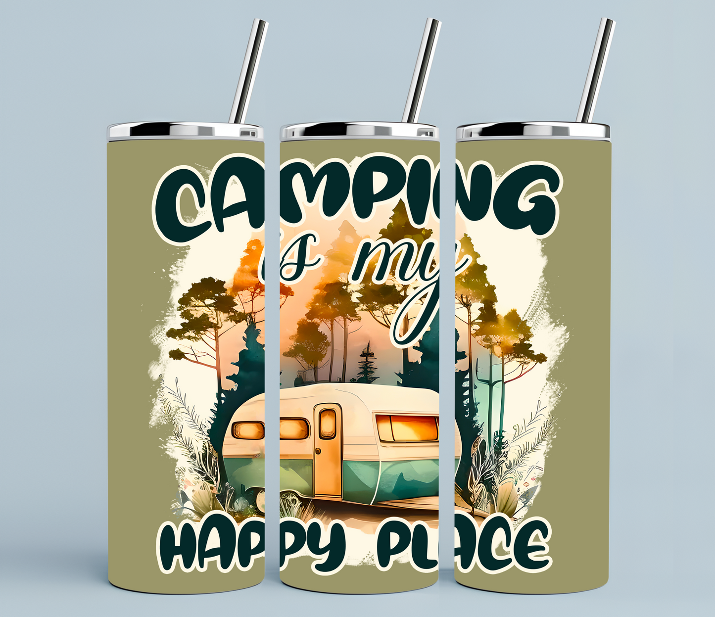 Camping is my happy place | Sublimation transfer