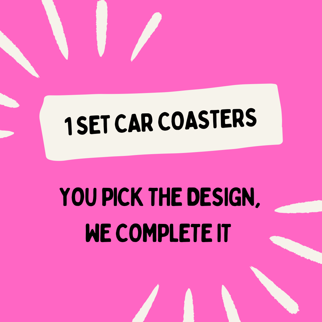 Car coaster set | Finished product