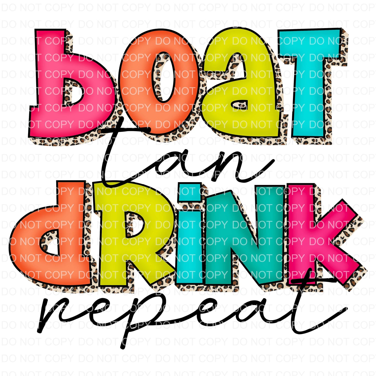 Boat, tan, drink, repeat | Sublimation transfer