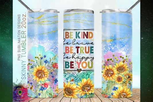 Be happy, be brave | Sublimation transfer