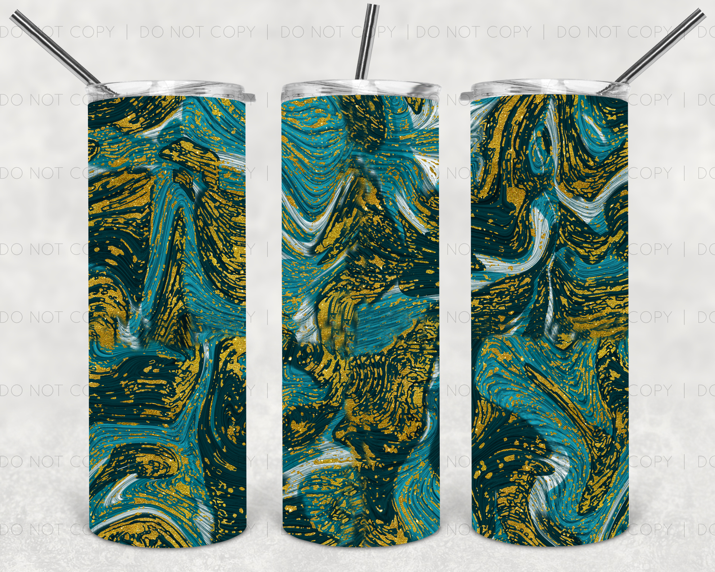Blue & gold marble | Sublimation transfer