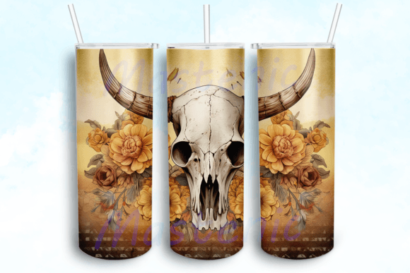 Skull + florals | Sublimation transfer