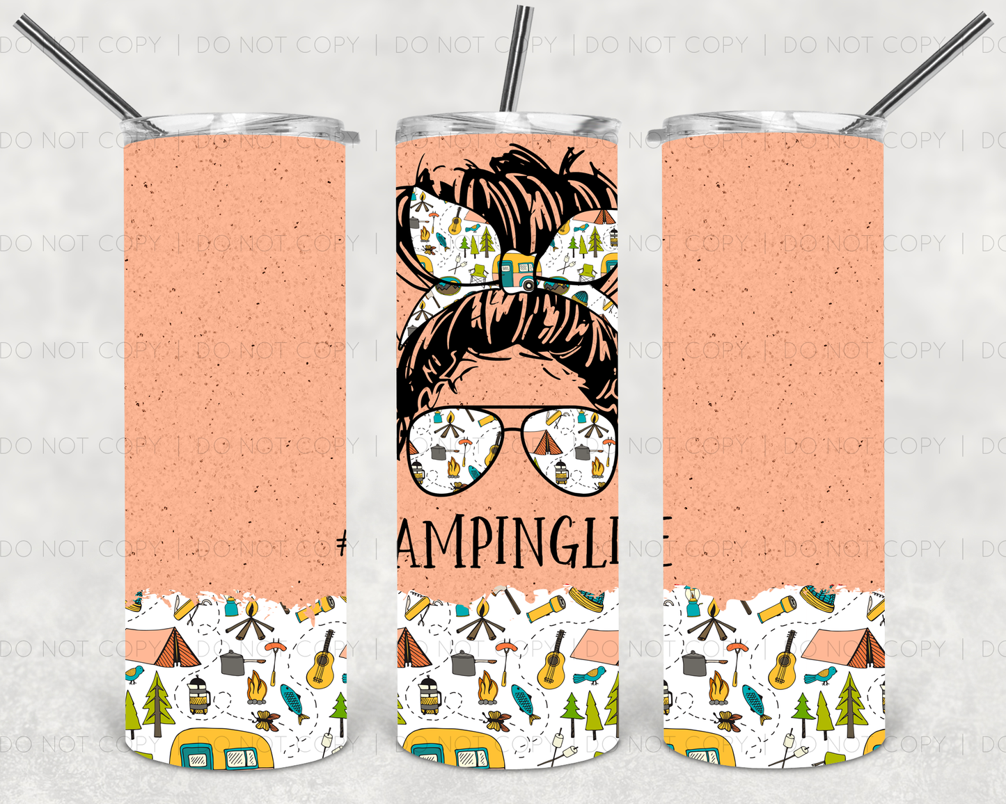 Camping life + bun | Sublimation transfer