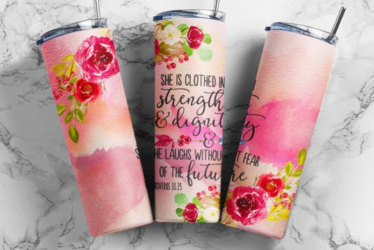 She is clothed in strength | Sublimation transfer