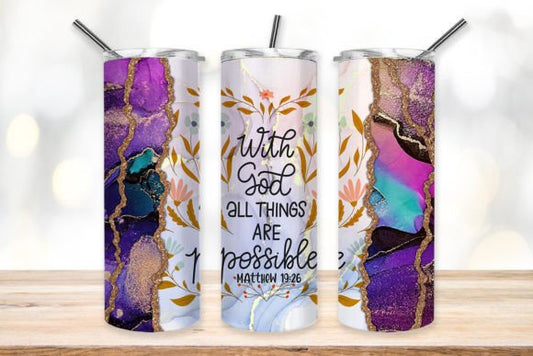 With God all things are possible | Sublimation transfer