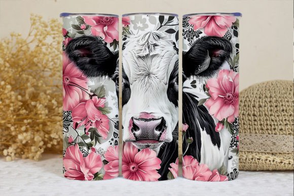 Florals + cow | Sublimation transfer