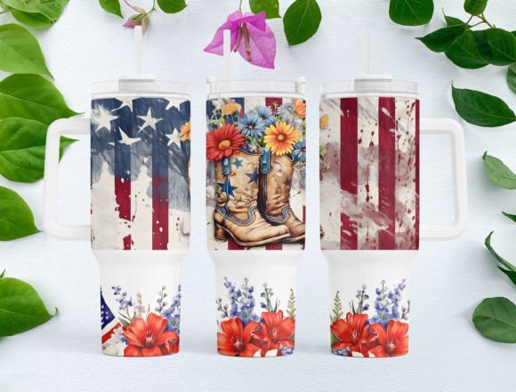 Cowgirl boots | 40oz transfer