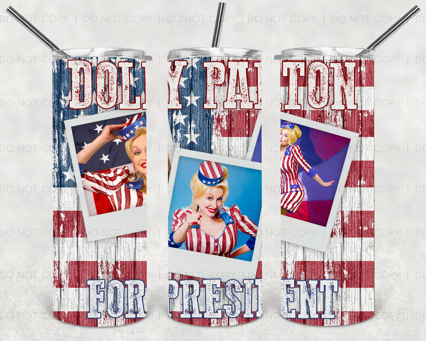 Dolly for President | Sublimation transfer