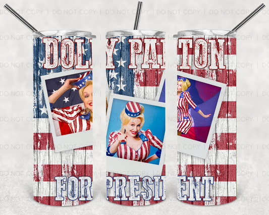 Dolly for President | Sublimation transfer