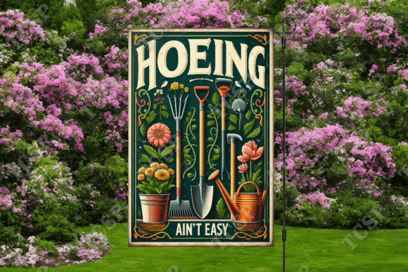 Hoeing | Garden flag sublimation transfer