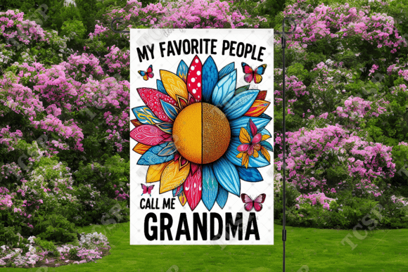 Grandma | Garden flag sublimation transfer