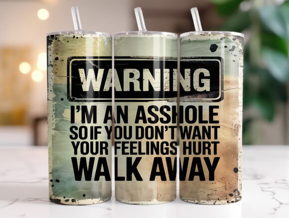Warning: asshole | Sublimation transfer