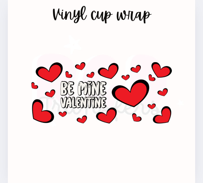 Be my valentine | 16oz glass can