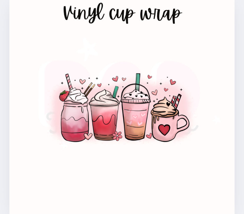 Valentine cups | 16oz glass can