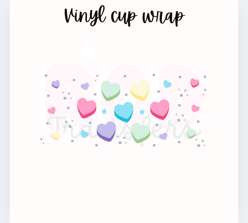 Hearts | 16oz glass can