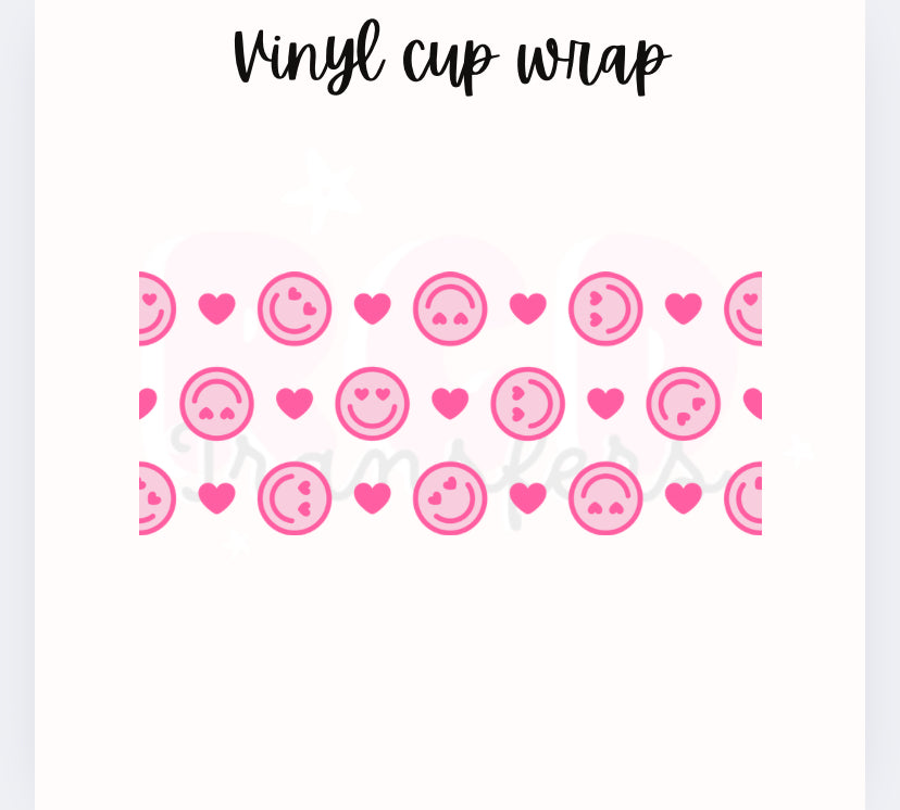 Smiley + hearts | 16oz glass can