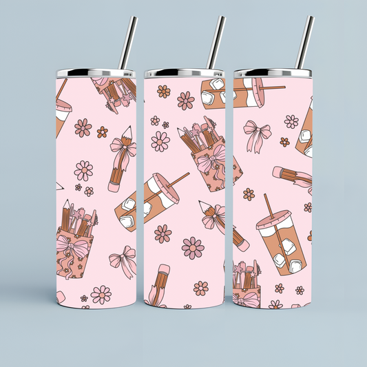 Coffee + school pencil | Sublimation transfer