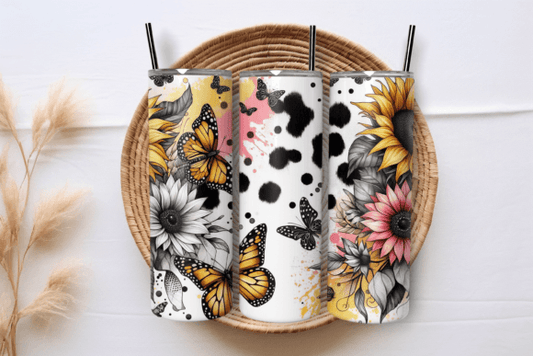 Cow print + sunflowers | Sublimation transfer
