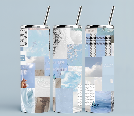 Blue collage | Sublimation transfer
