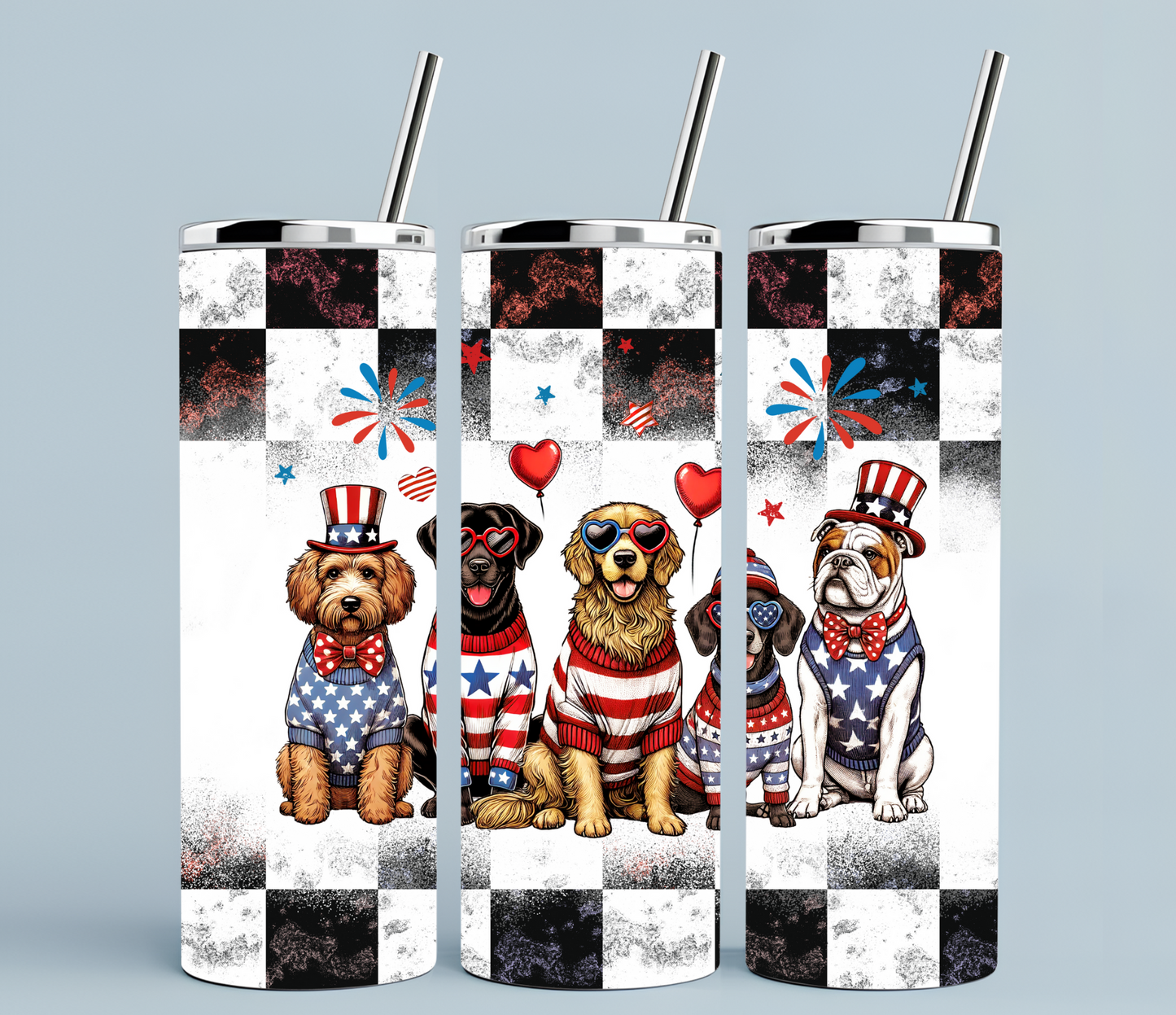 Patriotic + dogs | Sublimation transfer
