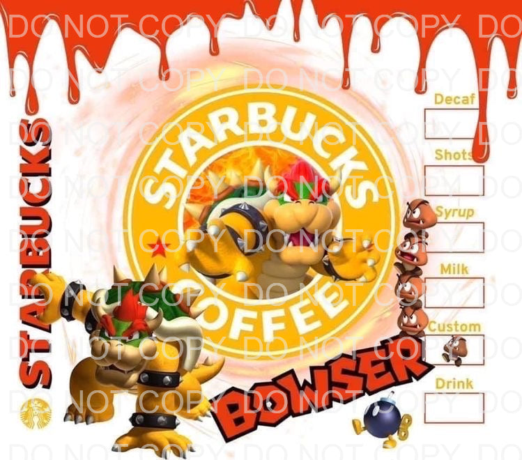 Characters + coffee | Sublimation transfer