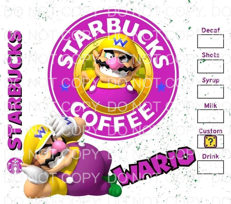 Characters + coffee | Sublimation transfer