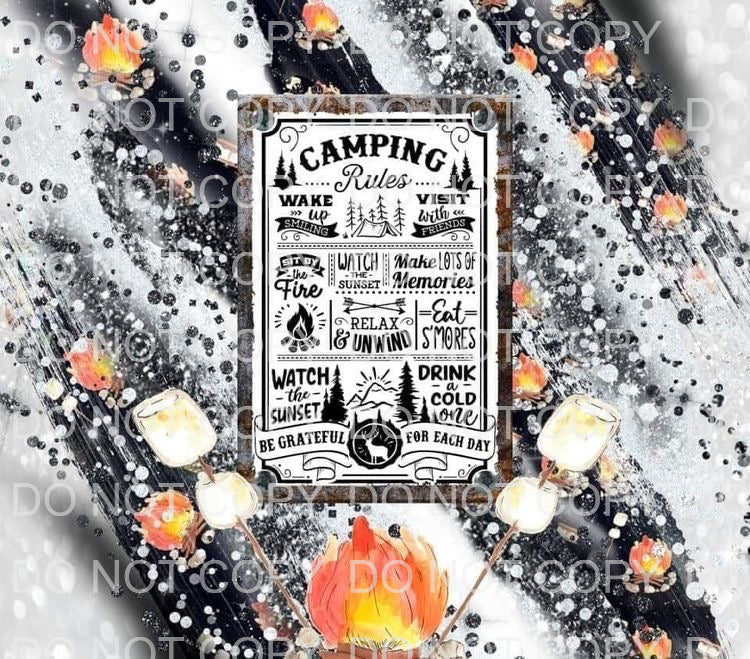 Camping rules | Sublimation transfer