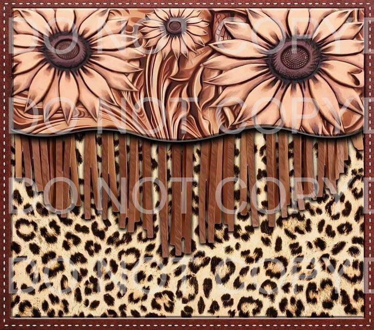 Western sunflower + cheetah | Sublimation transfer