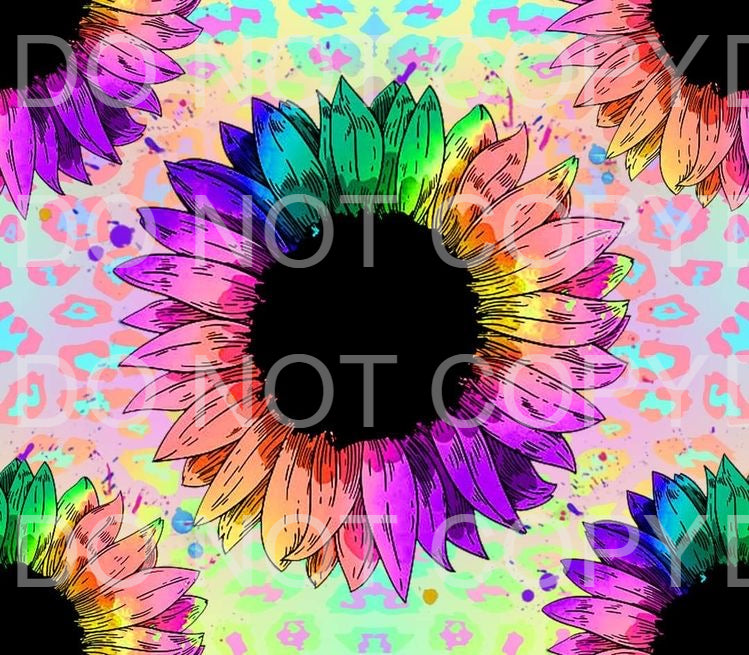 Colorful sunflowers | Sublimation transfer