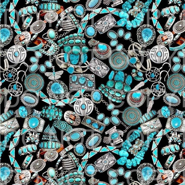 Turquoise gems | Sublimation transfer