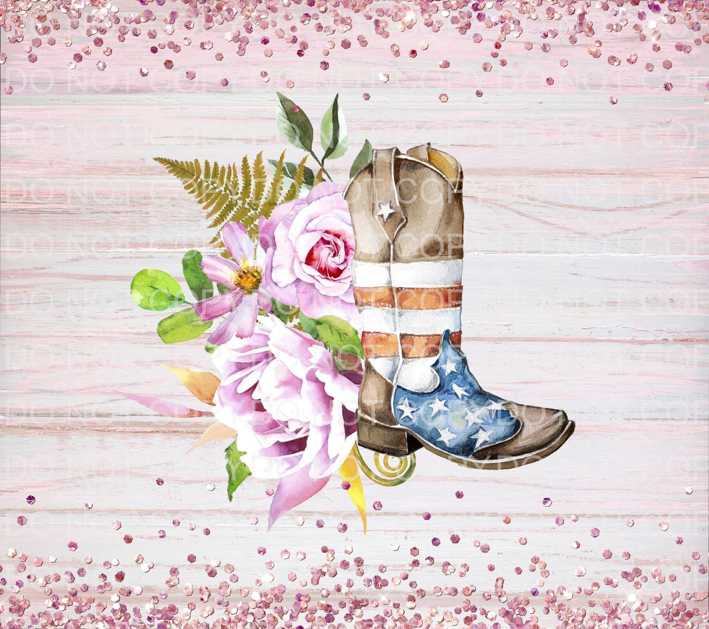 Boot + flowers | Sublimation transfer