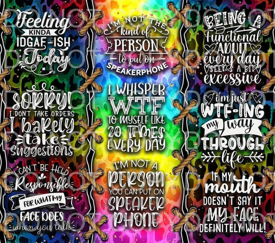 Snarky sayings | Sublimation transfer