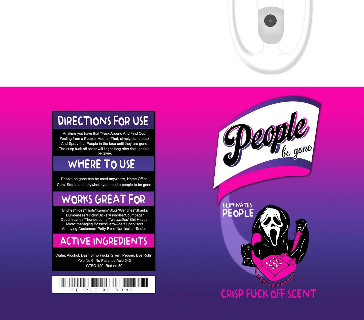 People be gone | Sublimation transfer