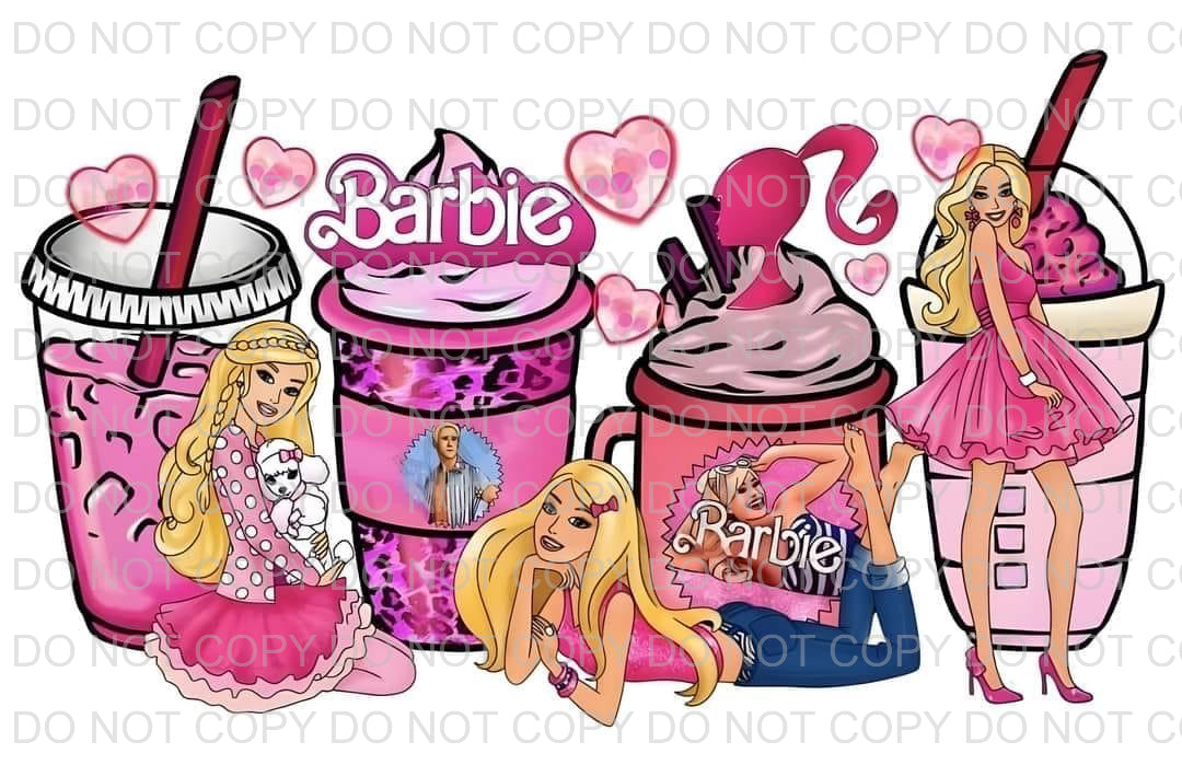Characters + latte | Sublimation transfer
