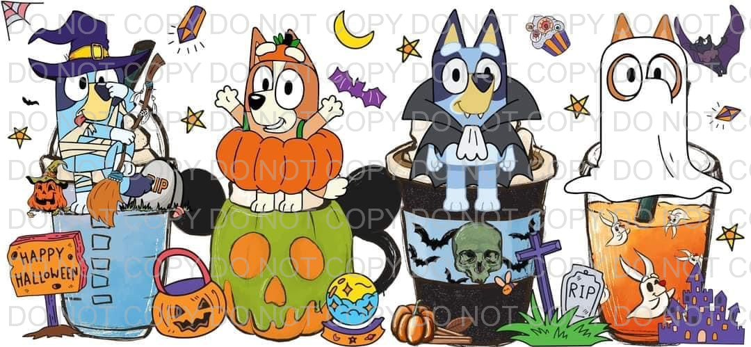 Characters + latte | Sublimation transfer