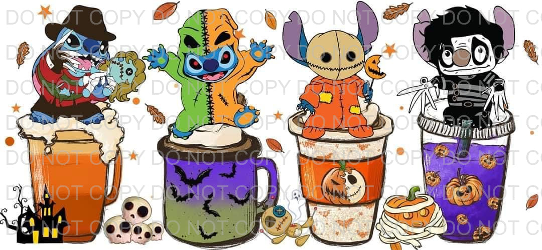 Characters + latte | Sublimation transfer