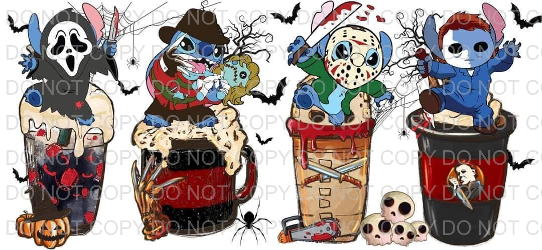 Characters + latte | Sublimation transfer