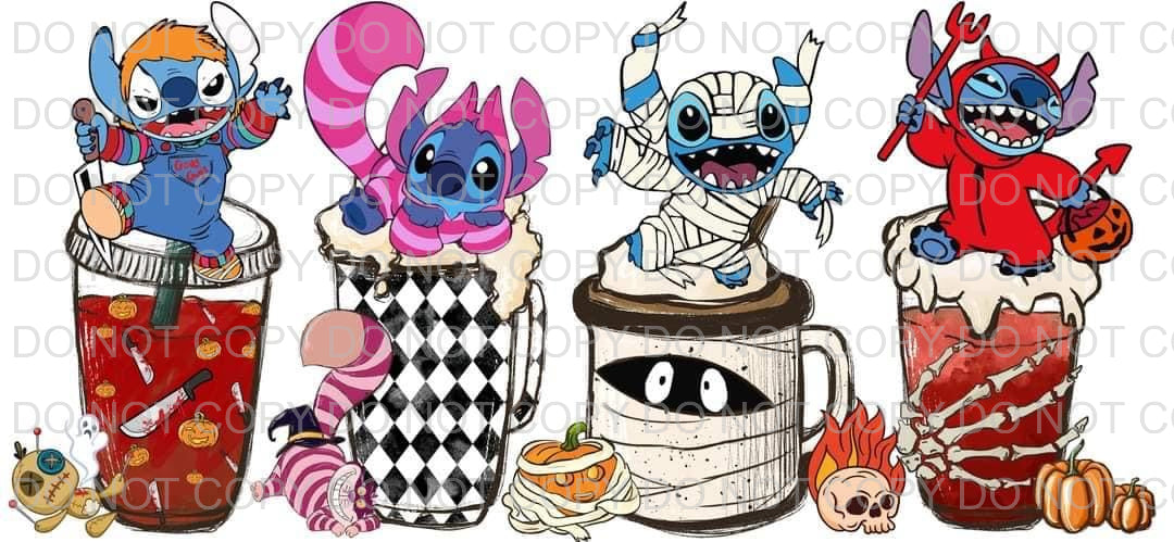Characters + latte | Sublimation transfer